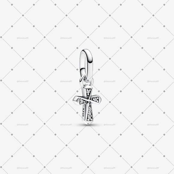 Pandora ME Sparkling Cross Mini Dangle Charm - Picture 1 of 4